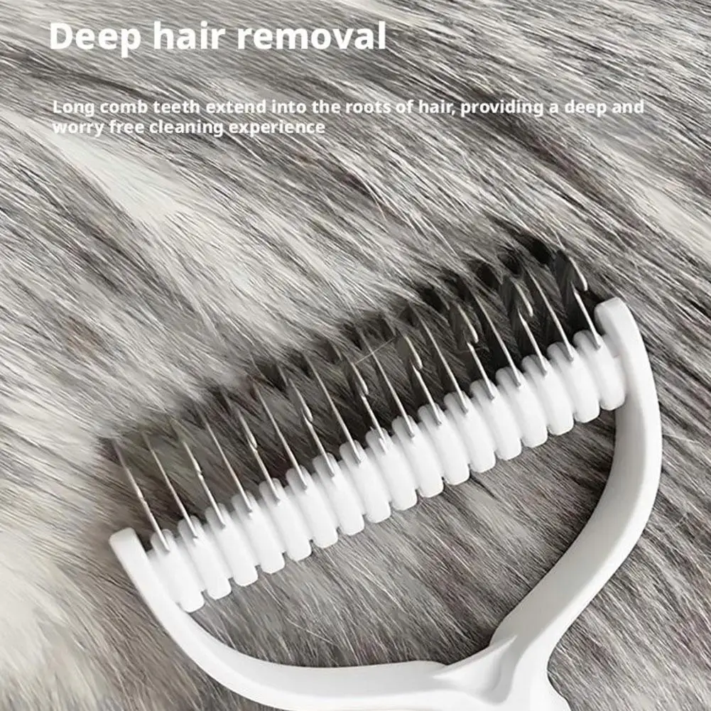 Cat Brush Cat Fur Knot Cutter Pets Hair Removal Comb Dog Grooming Shedding Tools Double-sided Knotting Comb For Pets