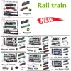 Electric Train Toy Set Car Railway Tracks Railway Toys Model  Battery Operated Classical Simulation High-Speed Rail Toys 1