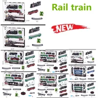 Electric Train Toy Set Car Railway Tracks Railway Toys Model  Battery Operated Classical Simulation High-Speed Rail Toys 1