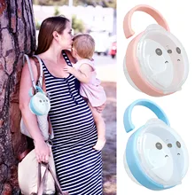 

Baby Plastic Pacifier Container Pacifier Storage Box with Handle Soother Container Holder Pacifier Box Travel Storage Case