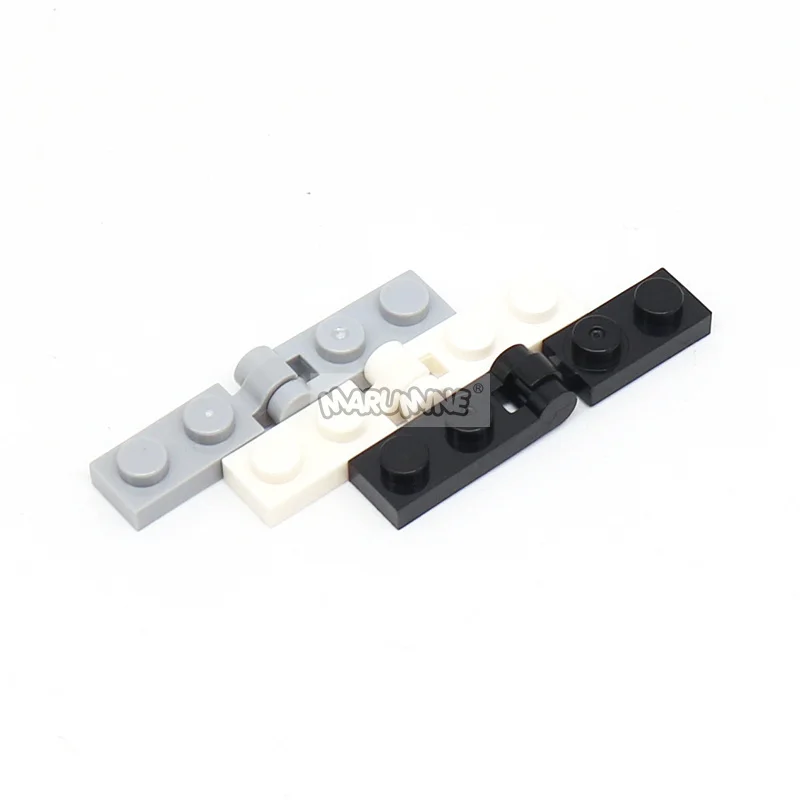 Marumine 60PCS 힌지 보드 MOC 블록 회전 기본 벽돌 플레이트 호환 2429 2430 44301 44302 60478 63868 48336 60470 6134