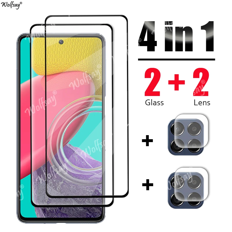 

Tempered Glass For Samsung Galaxy M53 Glass Samsung M53 M33 M23 M32 A53 A23 A73 Glass HD Screen Protector Camera Film Galaxy M53