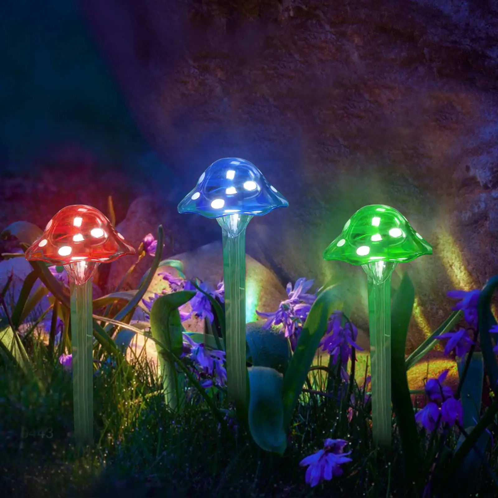 Lawn Light Mushroom Lamps 3pcs solar garden lamp
