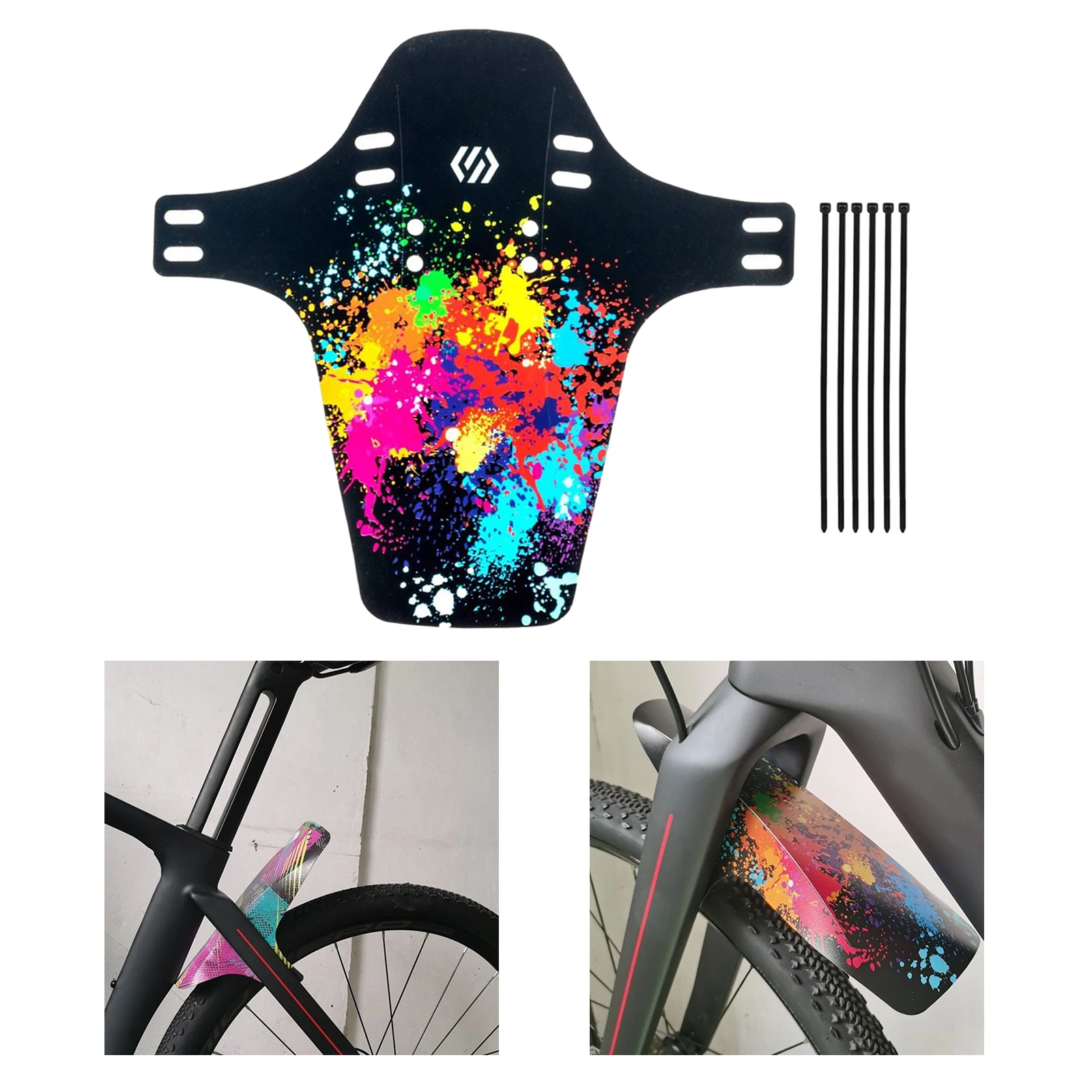 Road Mountain Bike Mud Guard Front Tyre Splash Carbon Fiber Fits 26" 27.5" 29" MTB Mudguard Fender Bike Accessories bicycle fender
