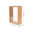 Wooden Money Bank Picture Frame Decorative Coin Bank 7 inch Shadow Box Money Saver Box Clear Money Jar for Adults Money Savi 4