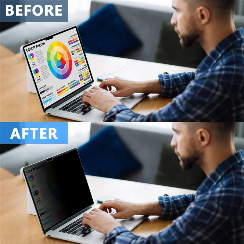 Pro 162023 A2141 Removível Filtro de Privacidade Magnético para Macbook Pro 16 Polegadas Protetor de Tela Anti-spy Film Proteção de Privacidade - Imagem 2