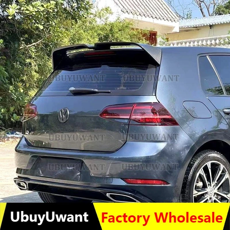 Oettinger Style Roof Spoiler For Volkswagen Golf Mk7 7.5 Gti R R Line Gtd Abs Plastic Rear