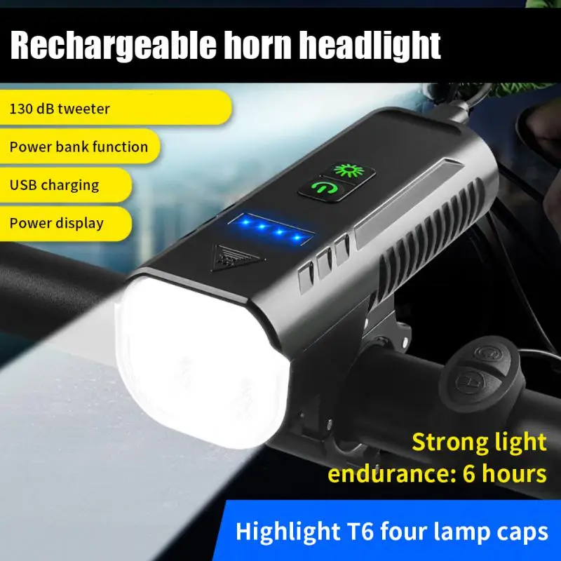 

Lasting Endurance Polycarbonate Bicycle Light High Brightness Pc Mountain Bike Lighting Riding Equipment Car Light Usb Charging