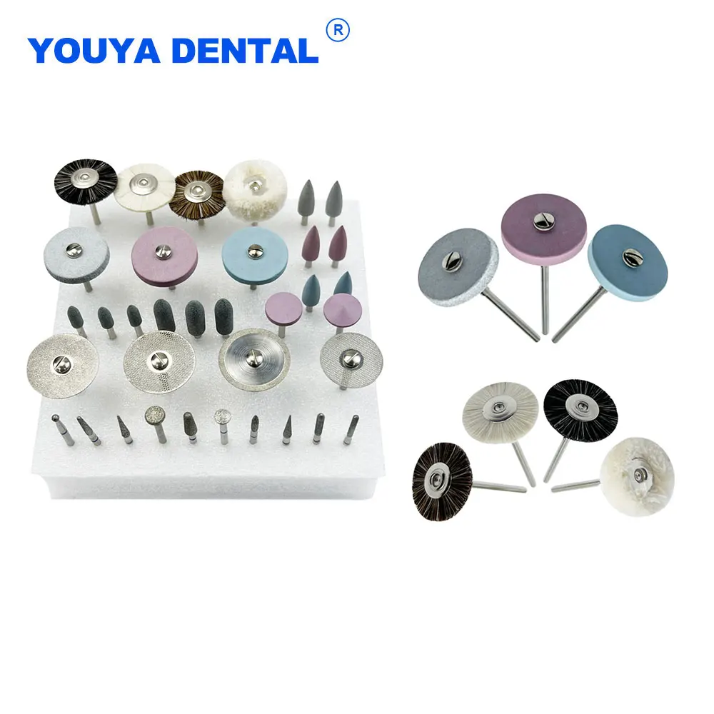 

Набор для полировки стоматологических лабораторий, керамики, фарфора, хвостовик HP, RA 2,35 мм, полировщик для низкоскоростной шлифовальной машинки, стоматологические щетки, шлифовка