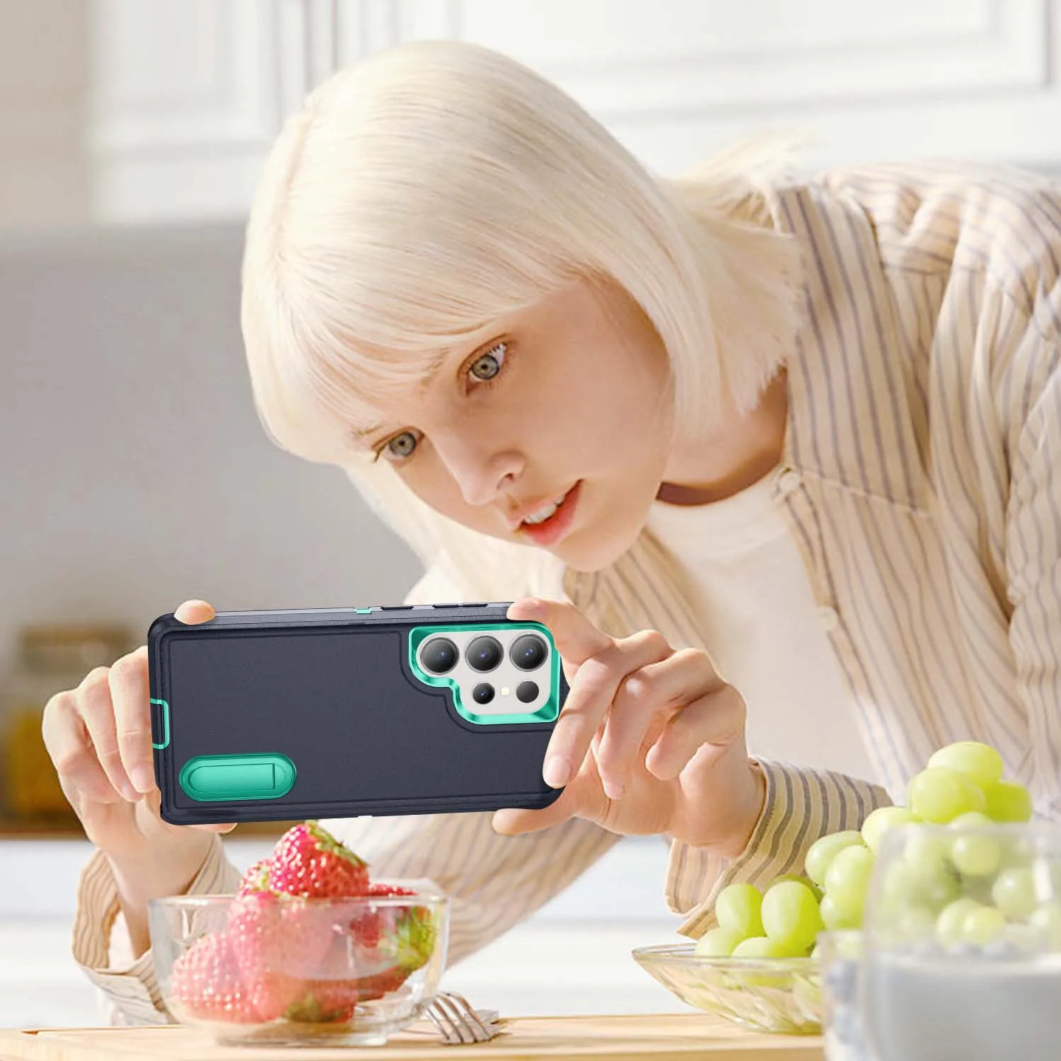 Advanced Anti-Shock Stand Phone Case with Enhanced Durability