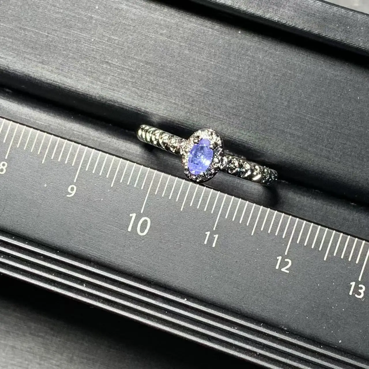 MM Natural Tanzanite Ring Adjustable Female Ring Jewelry for Women Gift Wholesale High Quality Vintage Fine