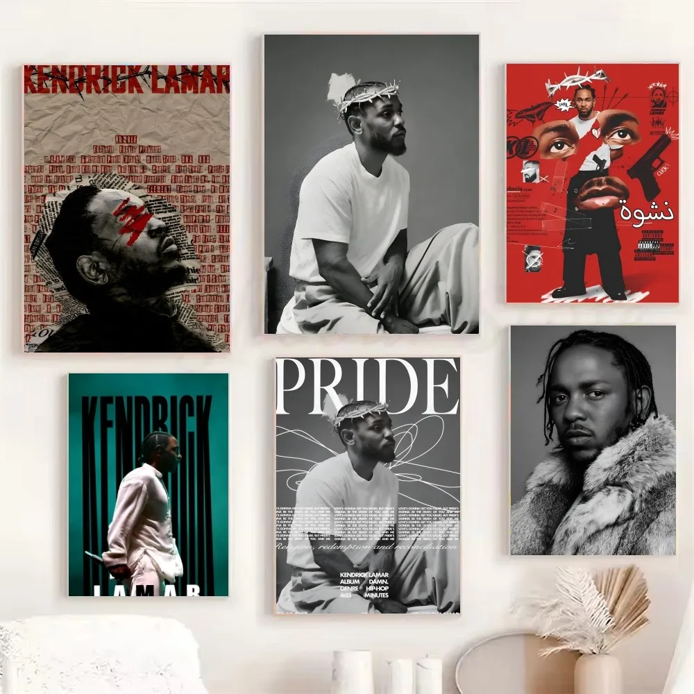 Póster de rapero Kendrick Lamar, papel impreso para el hogar, sala de  estar, dormitorio, entrada, Bar, cafetería, decoración de pintura artística  - AliExpress, image size:1000x1000