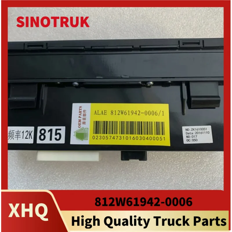 Switch heater switch button control original accessories 812w61942-0006 air conditioning control panel for Sinotruk Howo Sitrak