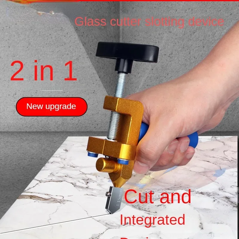

2 in 1 Glass Ceramic Tile Cutter with Knife Wheel Diamond Roller Cutter Cutting Machine Opener Breaker Tools Accessories