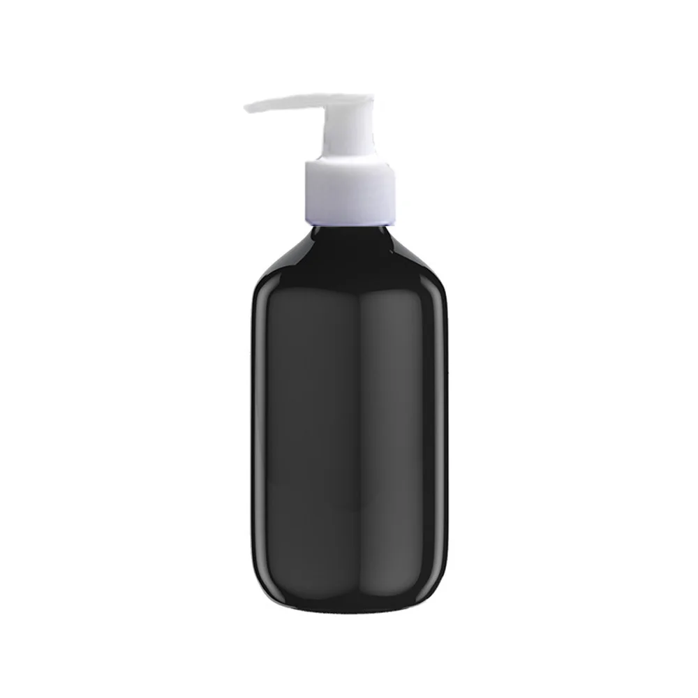 

500ml black color Refillable Squeeze plastic lotion bottle with white pump sprayer PET Plastic Portable lotion Bottle