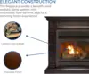 Duluth Forge Dual Fuel Ventless Gas Fireplace System Mantle Thermostat Control 6Fire Logs Use with Natural Gas or Liquid Propane 2
