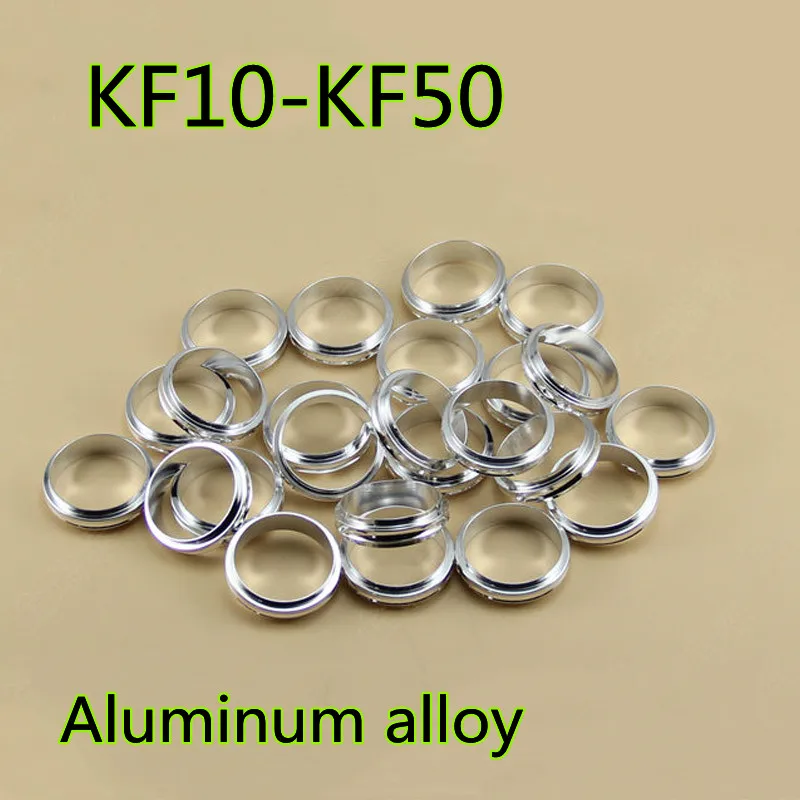 5Pcs KF10, KF16, KF25, KF40, KF50 Aluminium Alloy Center Bracket for Vacuum Pipe Tri Clamp Fittings Joint Aluminum Oring bracket