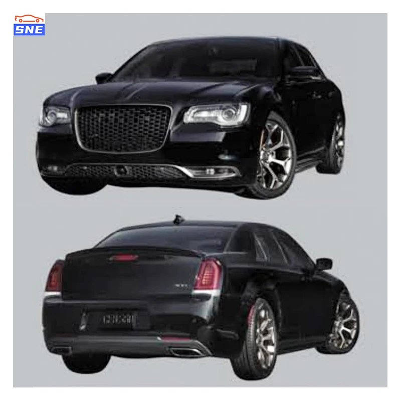 Srt Style Auto Parts Body Kit Wide Front Bumper Lip Car Bumper Body Kit for Chrysler 300C Front with Fog Lamp & DRL 12+