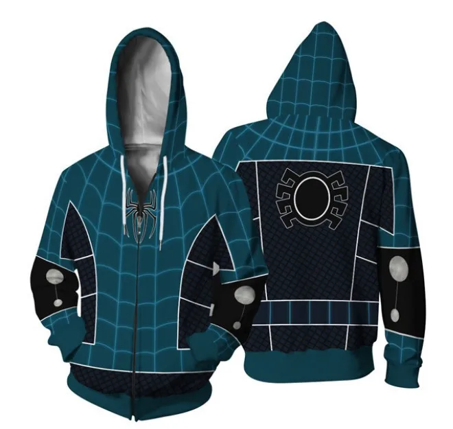 thumbnail image 1 of Abrigo con capucha de superhéroe para hombre y mujer, chaqueta con estampado Digital 3D, cárdigan con cremallera, Tops, C36M149, 1 of 5