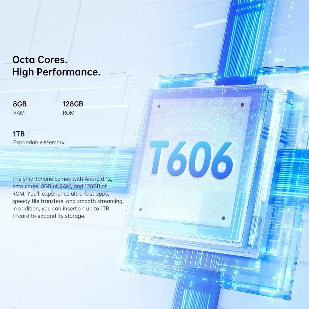 Oukitel 4G C32 Smartphone 8GB +128GB 5150mAh Mobile Phone 6.517