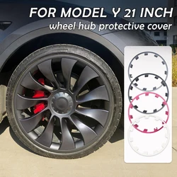 4PCS For Tesla Model Y 21 Inch Hub Cap Patch Wheel Performance Replacement Wheel Cap Full Rim Cover Accessories 2017-2023 HubCap