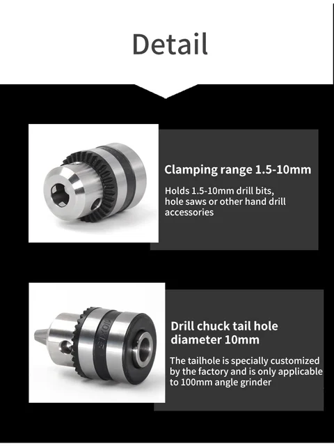 Kit Conversione Trapano In Smerigliatrice Angolare - Adattatore M6 E M10 Per Levigare E Lucidare - Foto 4