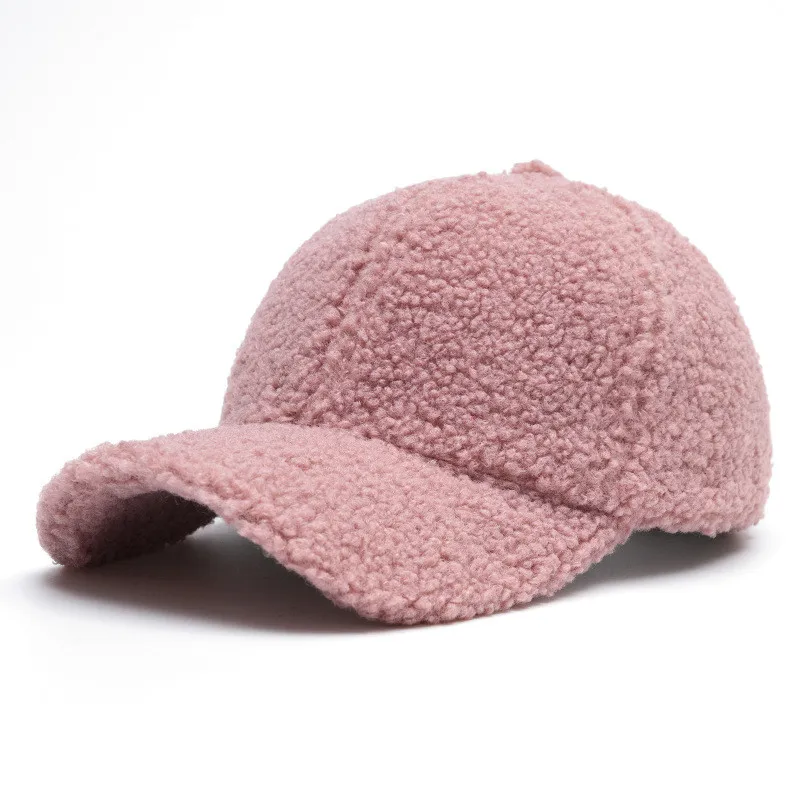 Casquette Baseball En Velours Côtelé Unie - Homme Et Femme - Réglable, Chaude Et Tendance Pour L'automne-hiver