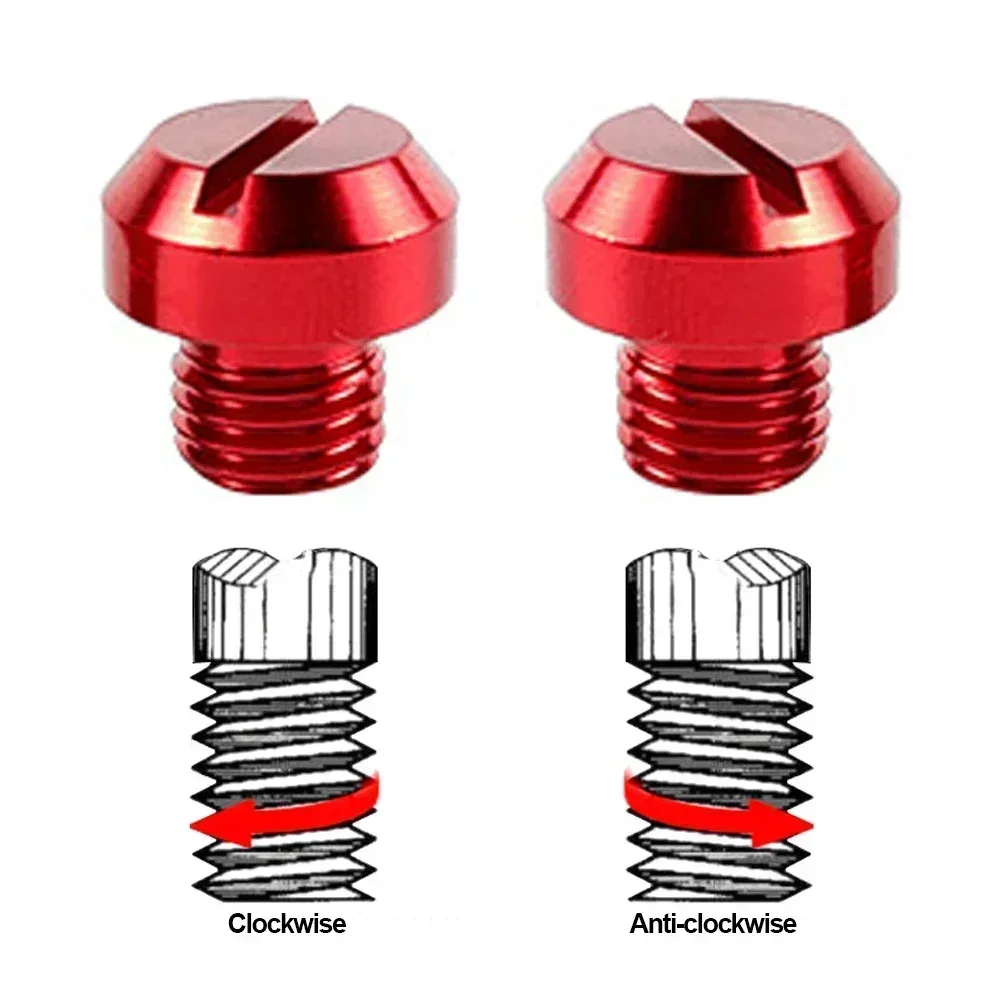 2Pcs Anti-Rust Motorcycle CNC Aluminum M8 Rear View Mirror Hole Plugs Screws Rearview Mirror Holder