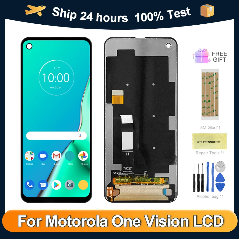 

6.3" Original Screen For Motorola One Vision XT1970-1 XT1970-2 LCD Display Touch Screen Digitizer Replacement Assembly Repair