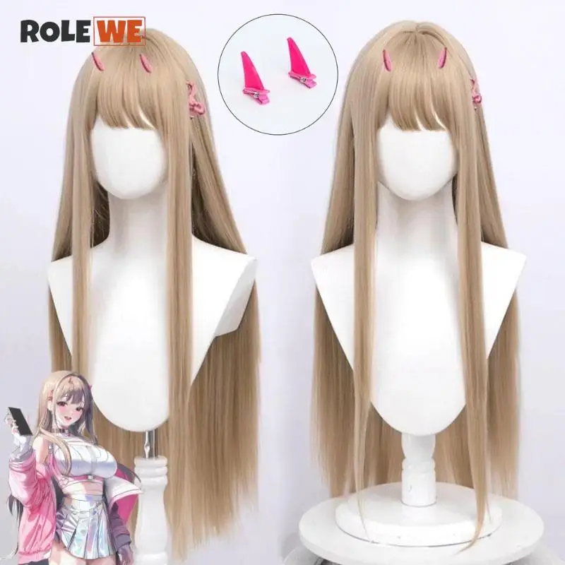 

Game NIKKE The Goddess of Victory Viper Cosplay Wig Flaxen 85cm Long Straight Middle Part Wig Heat Resistant Fibre Wigs+ Wig Cap