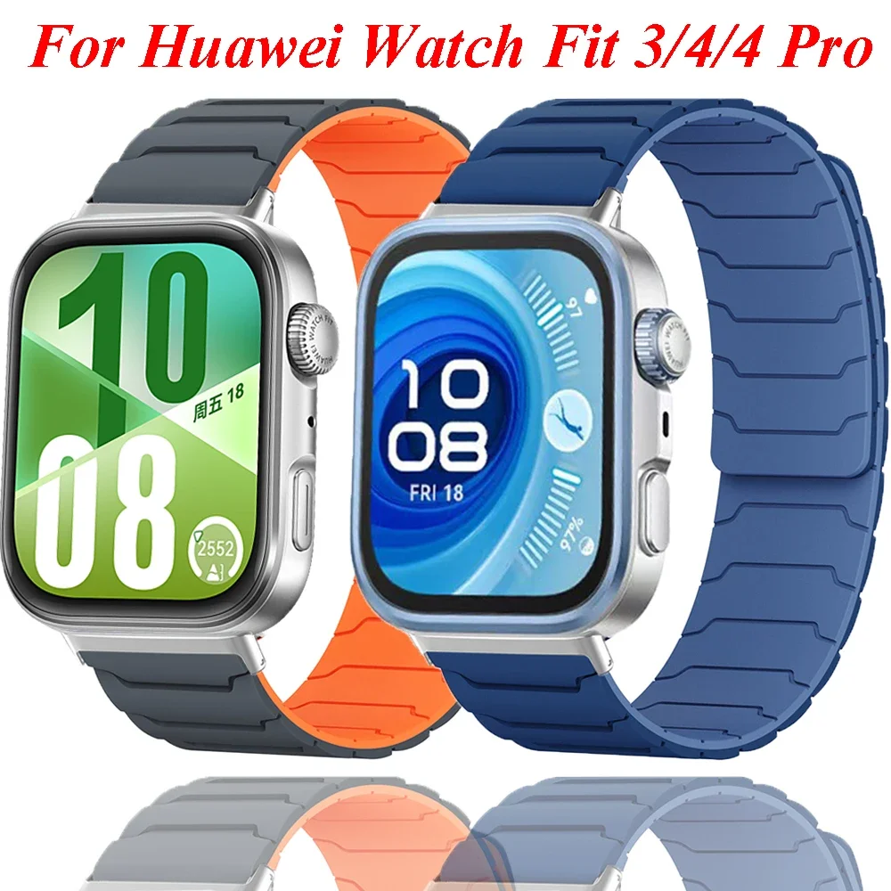 Magnetic Loop Silicone Sport Watch Strap - Replacement Band