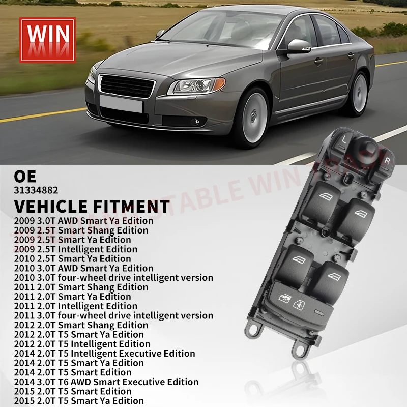 31334882    XC70 V70 S80 T5 T6 2010-2016 3     ̹   â  Ʈ ġ ư