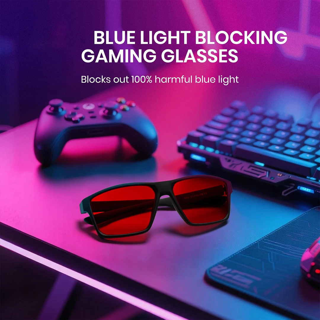 Unisex Blue Light Blocking Glasses for Eye Comfort and Migraine Relief