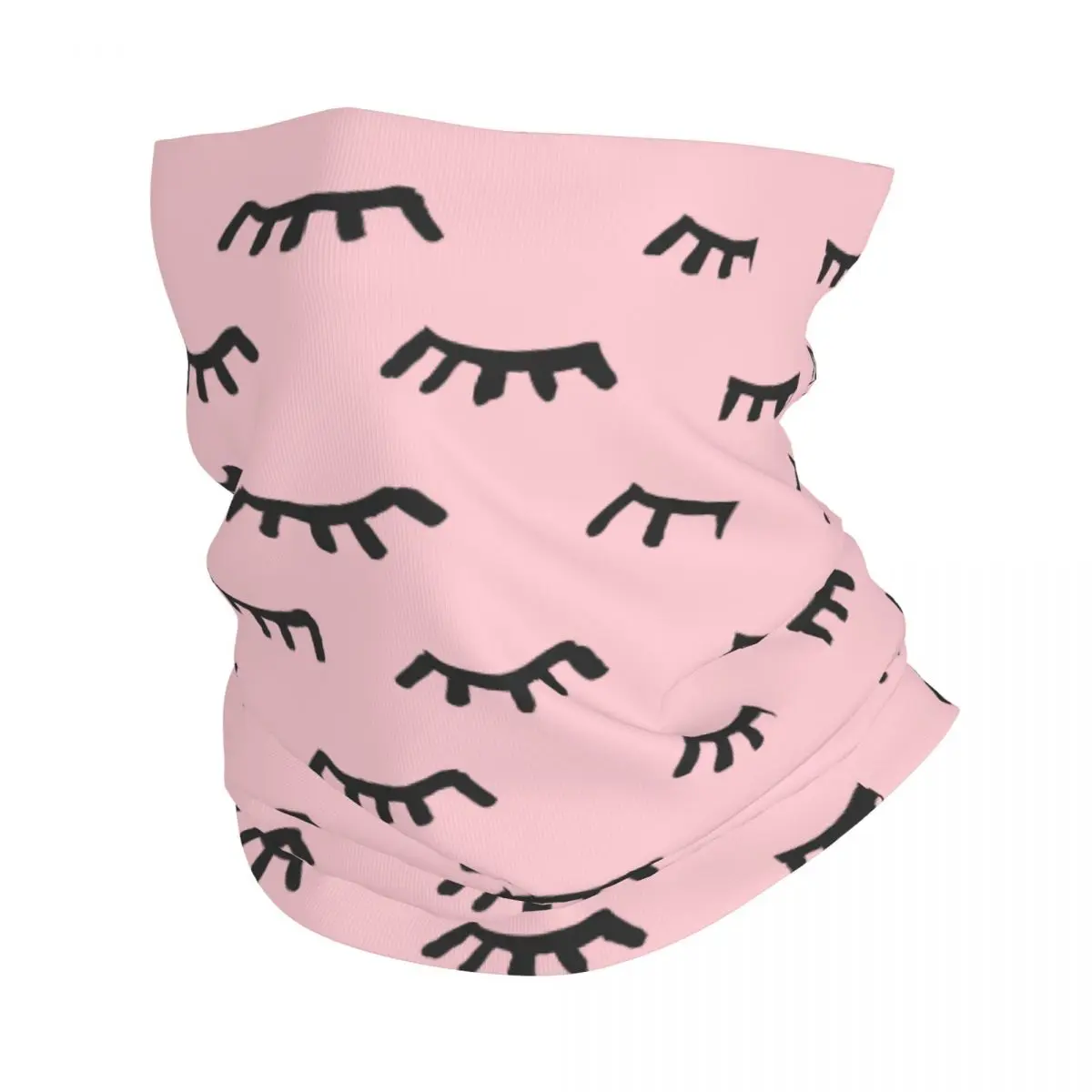 

Eyelash Bandana Neck Gaiter Printed Cartoon Beauty Glam Closed Eyes Mask Scarf Multifunctional Headband Cycling Adult All Season