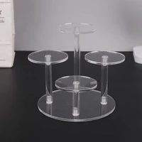 4 Layers Transparent Removable Acrylic Display Stand Square Holder Rack Garage Kit Blind Box Display Stand Jewelry Holder Shelf 1