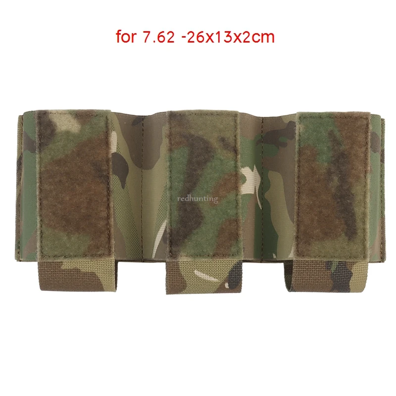 Tactical 5.56/7.62 Triple Magazine Pouch Magazine Holder with Hook Fasteners for MK3/MK4 Chest Rig Magazine Insert Pouch 3