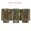 Tactical 5.56/7.62 Triple Magazine Pouch Magazine Holder with Hook Fasteners for MK3/MK4 Chest Rig Magazine Insert Pouch 3