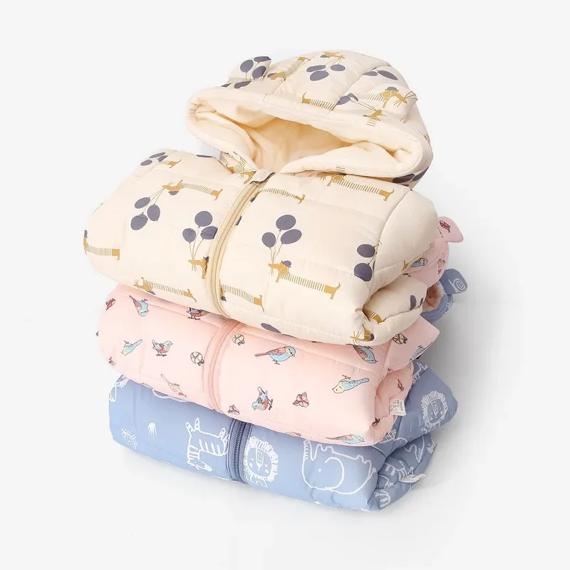 Baby Winter Clothes Cotton-padded Clothes Piled and Thickened Hooded Jackets Snowsuit for age 1-3