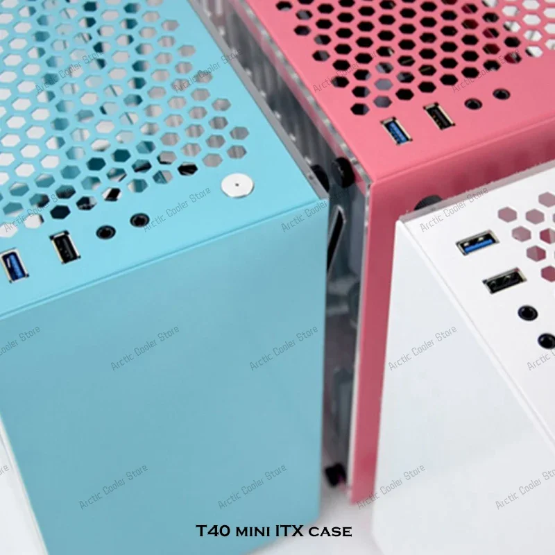 MOD Mini ITX Computer Case Cartoon Colorful Desktop Gabinete Gamer Cabinet Water Cooling DIY Chassis Support SFX/SFX-L PSU