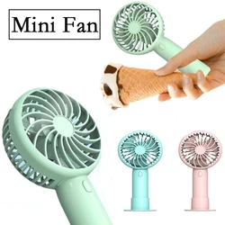Portable Fan Mini Handheld Electric Fan Usb Rechargeable Handheld Small Pocket Fan for Home Outdoor Travel Camping Air Cooler