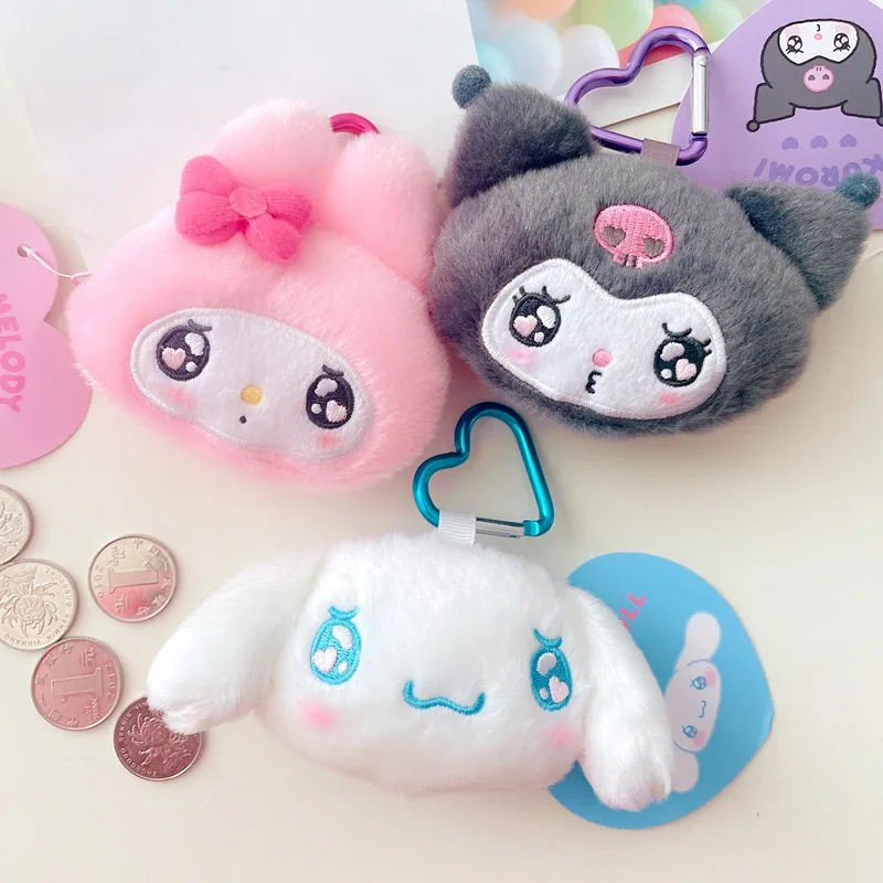 Cartoon Anime Sanrios My Melody Kuromi Cinnamoroll Plush Coin Purse Key Case Soft Stuffed Plush Toy Cute Keychain Bag Pendant 2 Cartoon Anime Sanrios My Melody Kuromi Cinnamoroll Plush Coin Purse Key Case Soft Stuffed Plush Toy Cute Keychain Bag Pendant 2