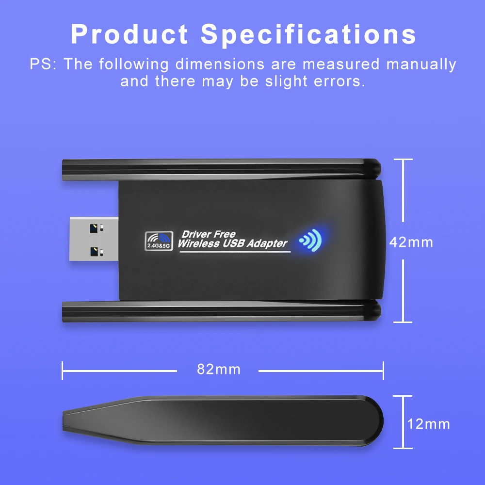 fio usb 3.0 adaptador wi-fi banda dupla
