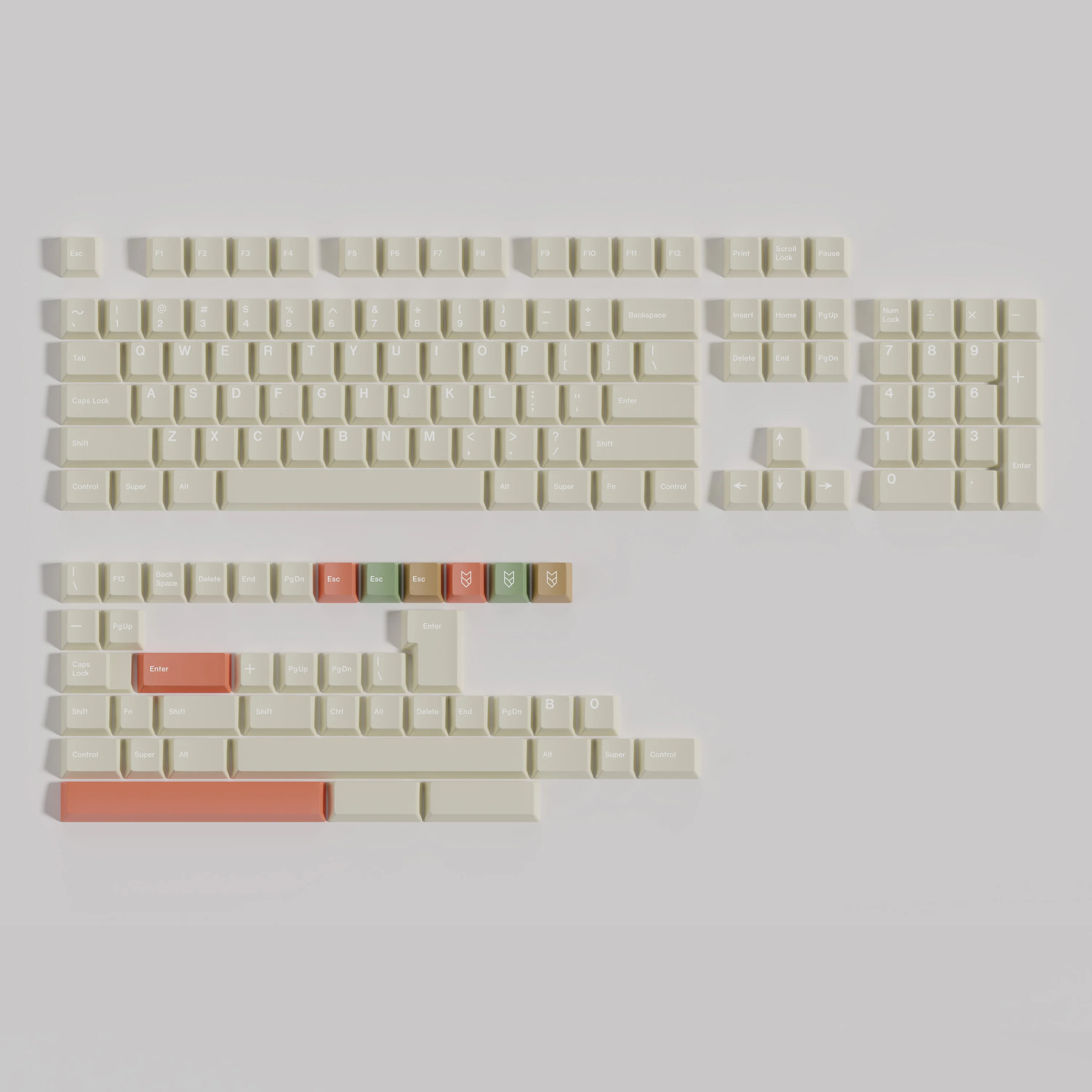 Modern Material PBT Keycaps, Cherry Profile Dye