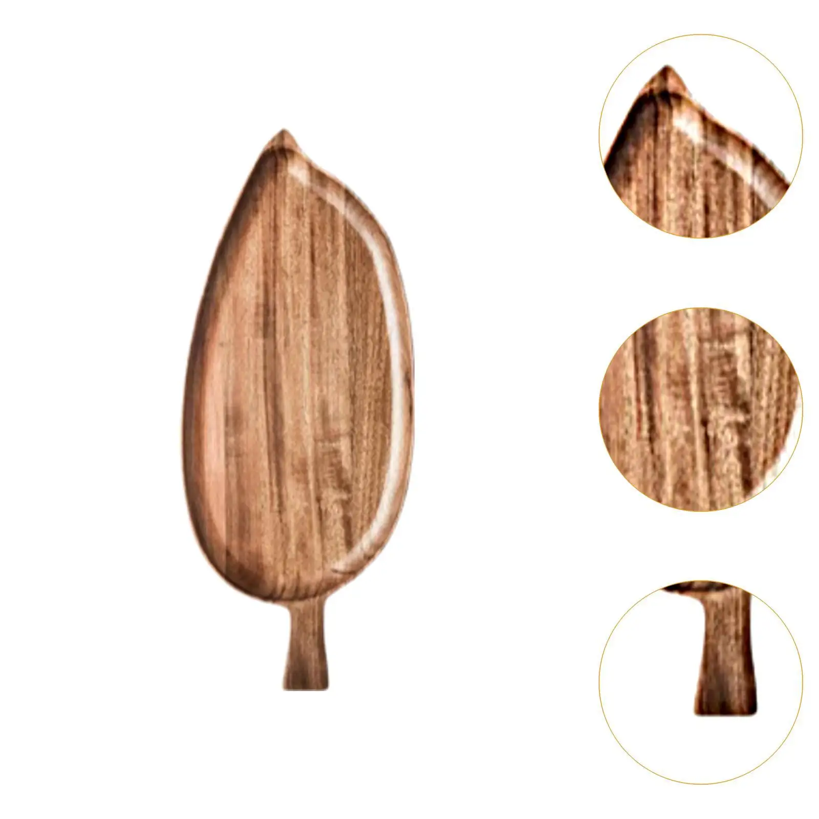 Decorative Wooden Serving Tray Rectangular Snack Platter Table Centerpiece Elegant Wood Plate for Kitchen Parties