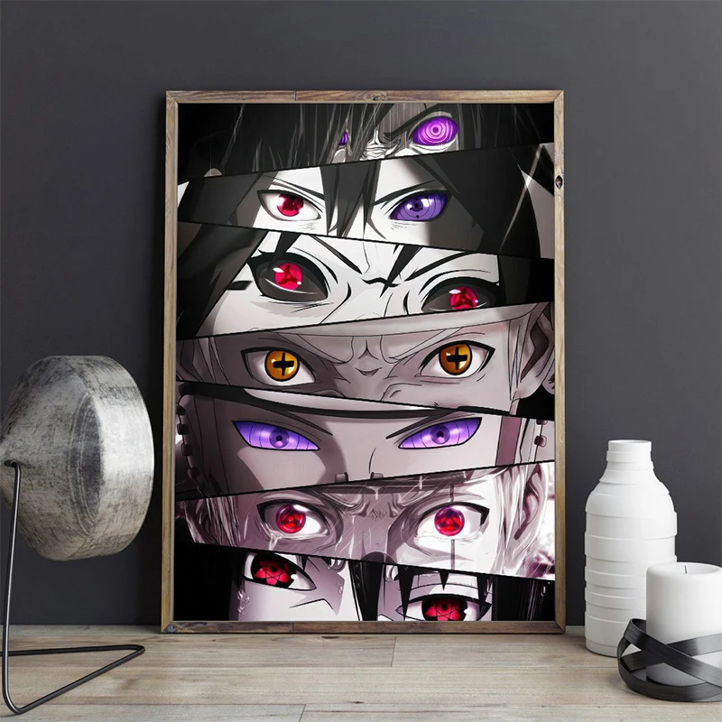 Naruto Eyes (Anime eyes) Canvas Art Print