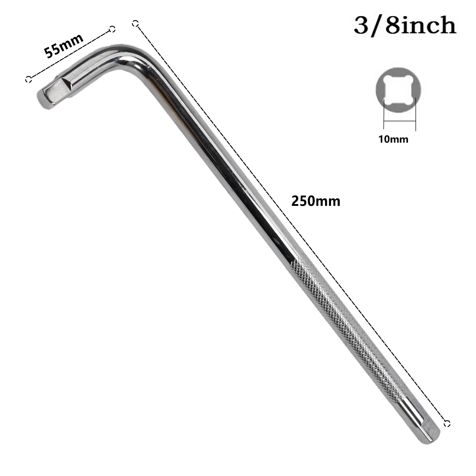 Steckschlüssel, L-Typ, gebogener Stab, Oxidationsschutz, 1/2 Zoll, 1/4 Zoll, 3/8 Zoll, rutschfeste Handwerkzeuge aus Chrom-Vanadium-Stahl – Detail 29