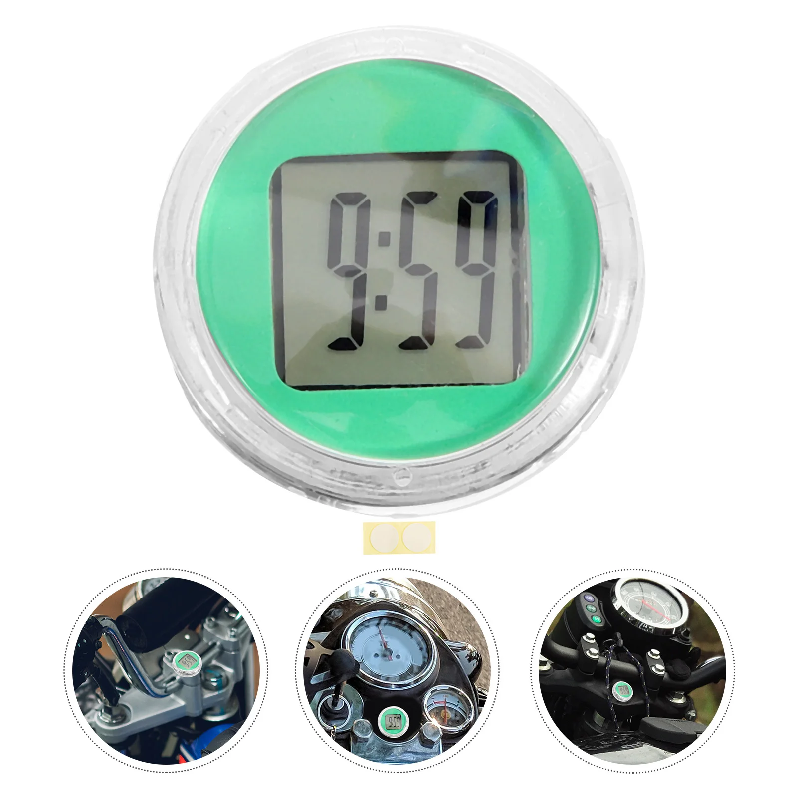 

Motorcycle Clock Clocks Digital Stick on Plastic Small Travel Operated for Classroom