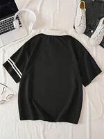 Contrast Color Versatile Polo T-shirt, Short Sleeve Causal Tennis Polo T-shirt, Women's Activewear - Image 3