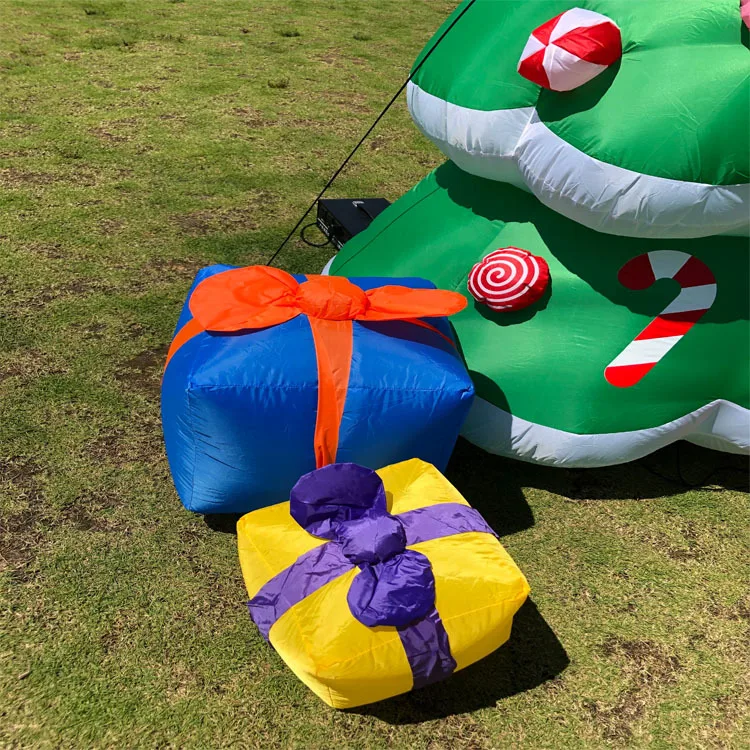 1.8M Inflatable Christmas Tree Creative Courtyard Decoration with EU/US Plug Inflatable Toy for Yard Outdoor Toy