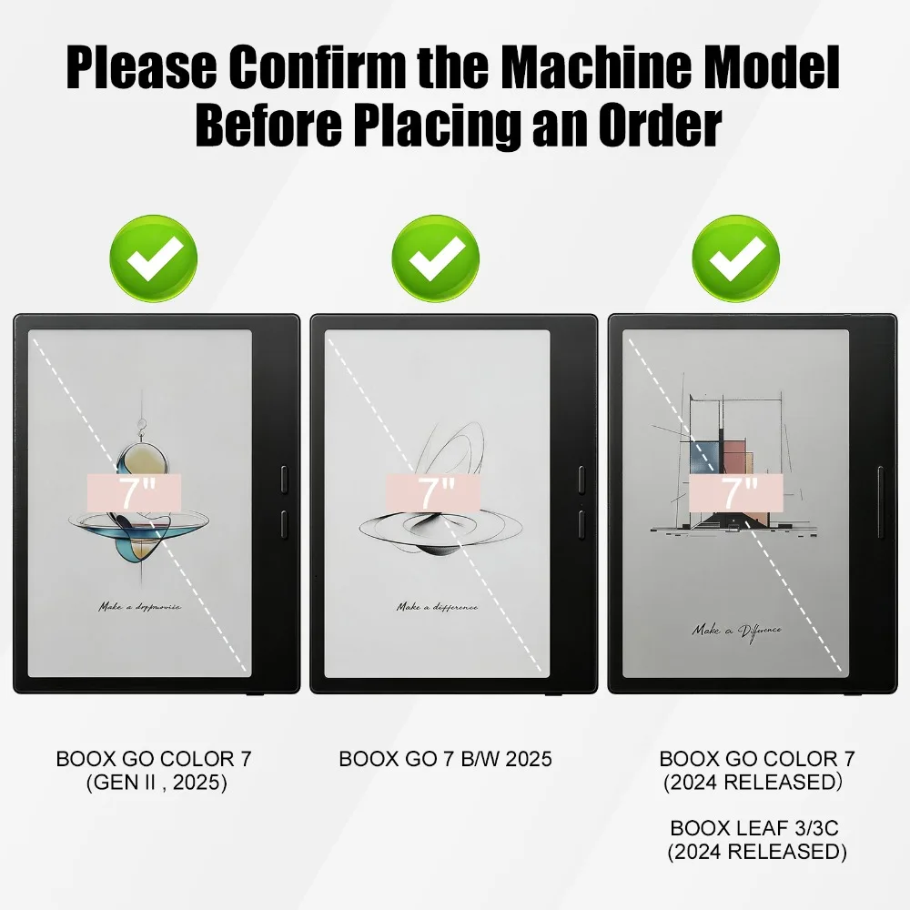 Acrylic Back Case 7 eBook Flip Cover
